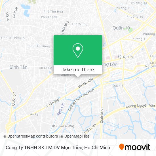 Công Ty TNHH SX TM DV Mộc Triều map