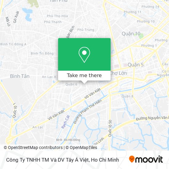 Công Ty TNHH TM Và DV Tây Á Việt map