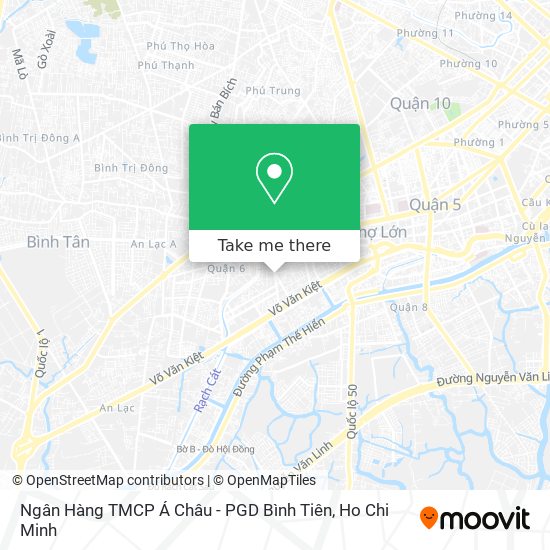 Ngân Hàng TMCP Á Châu - PGD Bình Tiên map