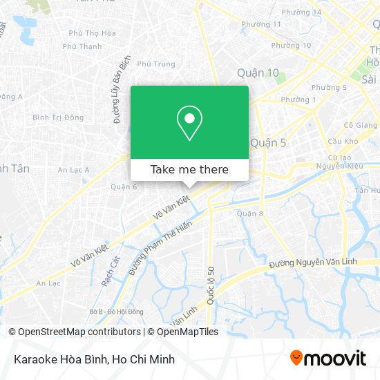 Karaoke Hòa Bình map