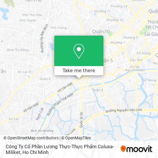 Công Ty Cổ Phần Lương Thực-Thực Phẩm Colusa-Miliket map