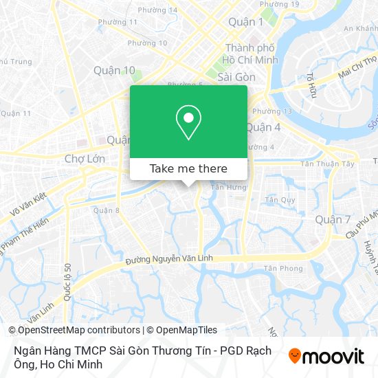 Ngân Hàng TMCP Sài Gòn Thương Tín - PGD Rạch Ông map