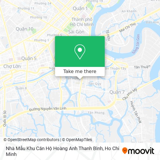 Nhà Mẫu Khu Căn Hộ Hoàng Anh Thanh Bình map