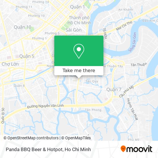 Panda BBQ Beer & Hotpot map