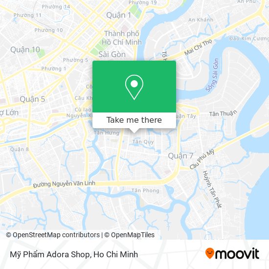 Mỹ Phẩm Adora Shop map