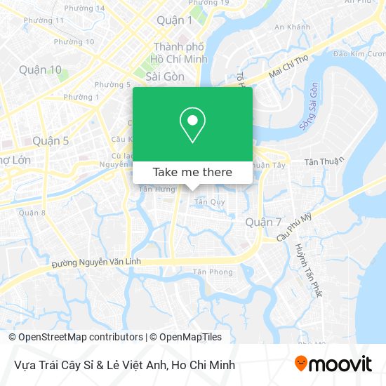 Vựa Trái Cây Sỉ & Lẻ Việt Anh map