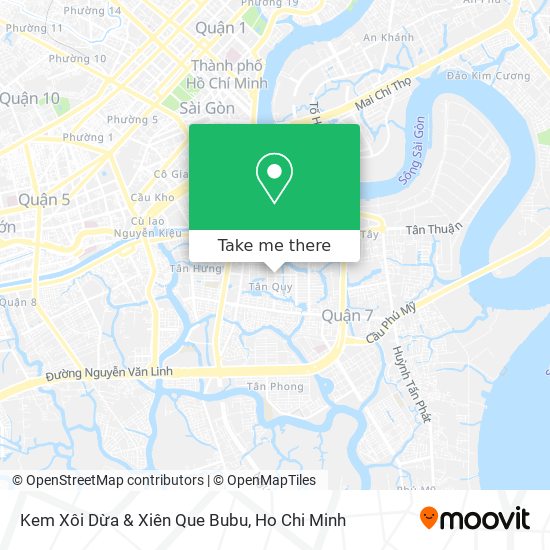 Kem Xôi Dừa & Xiên Que Bubu map
