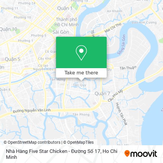 Nhà Hàng Five Star Chicken - Đường Số 17 map