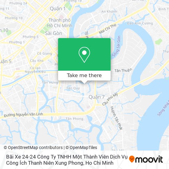 Bãi Xe 24-24 Công Ty TNHH Một Thành Viên Dịch Vụ Công Ích Thanh Niên Xung Phong map