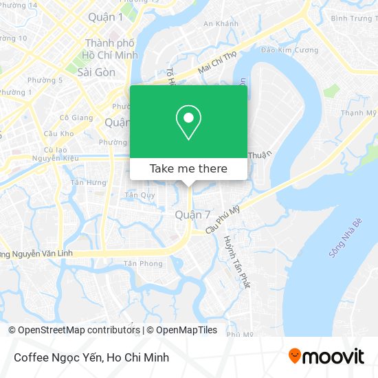 Coffee Ngọc Yến map