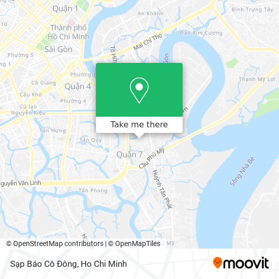 Sạp Báo Cô Đông map