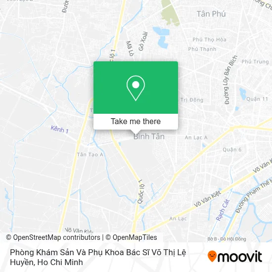 Phòng Khám Sản Và Phụ Khoa Bác Sĩ Võ Thị Lệ Huyền map