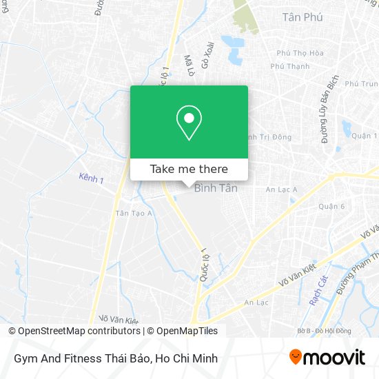 Gym And Fitness Thái Bảo map