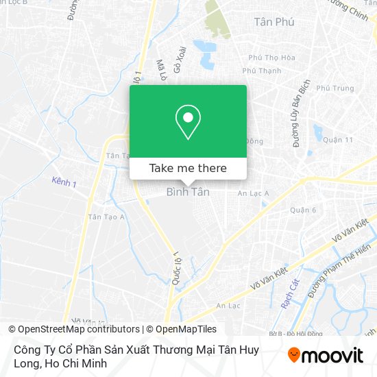 Công Ty Cổ Phần Sản Xuất Thương Mại Tân Huy Long map