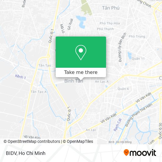BIDV map