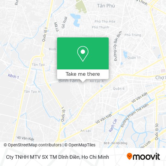 Cty TNHH MTV SX TM Dĩnh Điền map