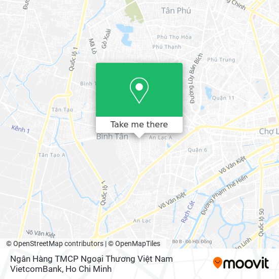 Ngân Hàng TMCP Ngoại Thương Việt Nam VietcomBank map