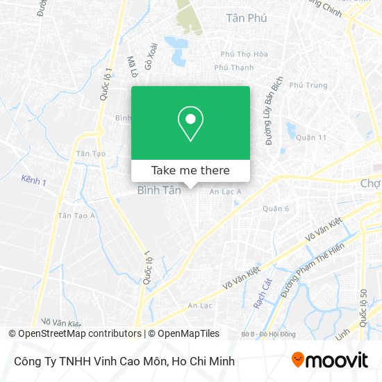 Công Ty TNHH Vinh Cao Môn map