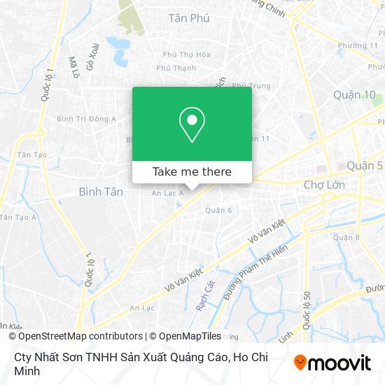 Cty Nhất Sơn TNHH Sản Xuất Quảng Cáo map