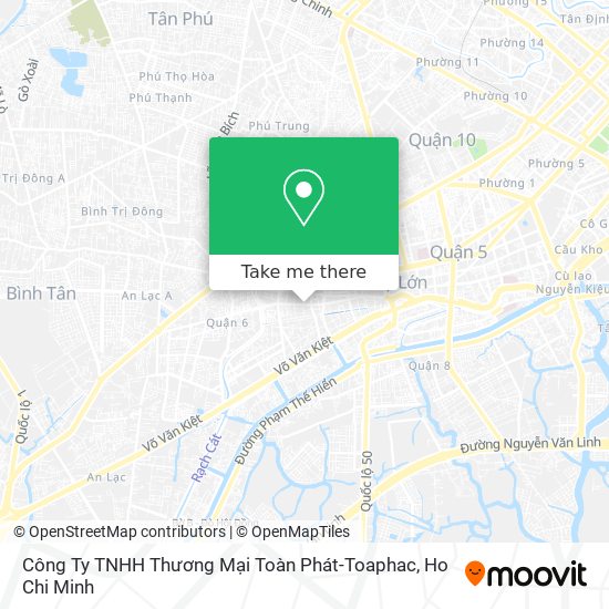 Công Ty TNHH Thương Mại Toàn Phát-Toaphac map
