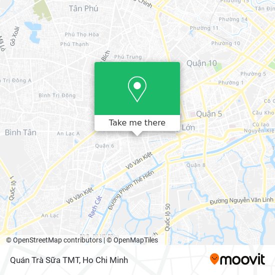 Quán Trà Sữa TMT map