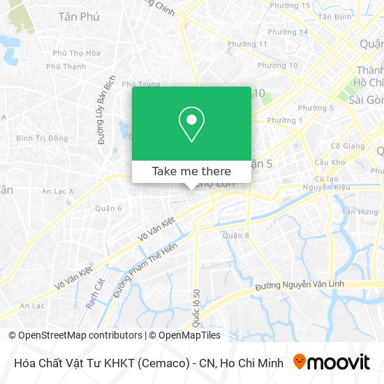 Hóa Chất Vật Tư KHKT (Cemaco) - CN map