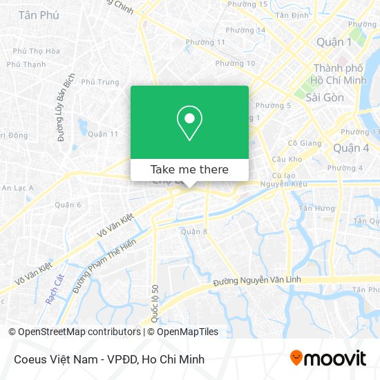 Coeus Việt Nam - VPĐD map