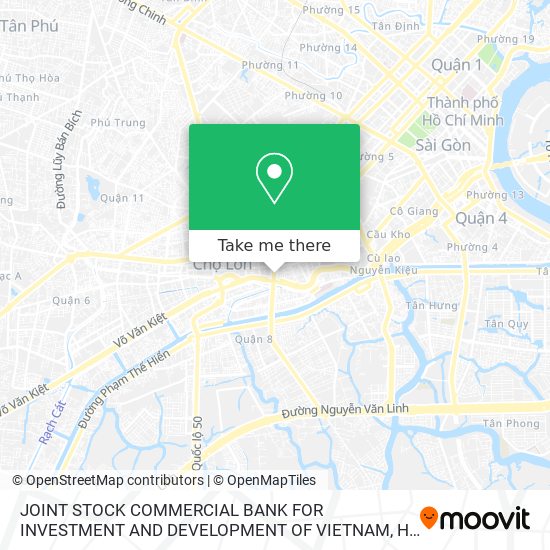 JOINT STOCK COMMERCIAL BANK FOR INVESTMENT AND DEVELOPMENT OF VIETNAM map