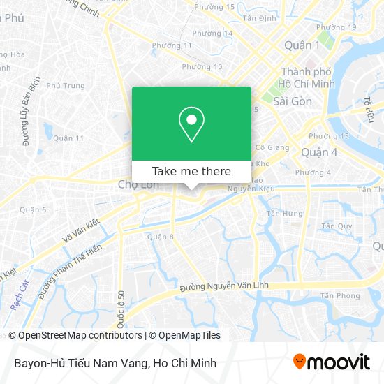 Bayon-Hủ Tiếu Nam Vang map