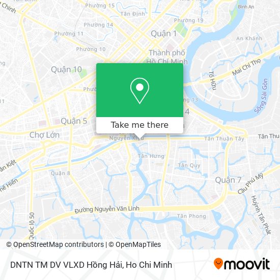 DNTN TM DV VLXD Hồng Hải map