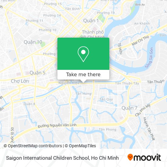 Saigon International Children School map