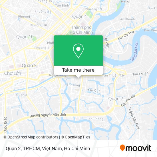 Quận 2, TP.HCM, Việt Nam map