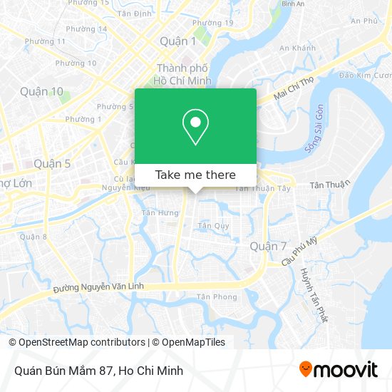 Quán Bún Mắm 87 map