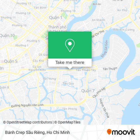 Bánh Crep Sầu Riêng map