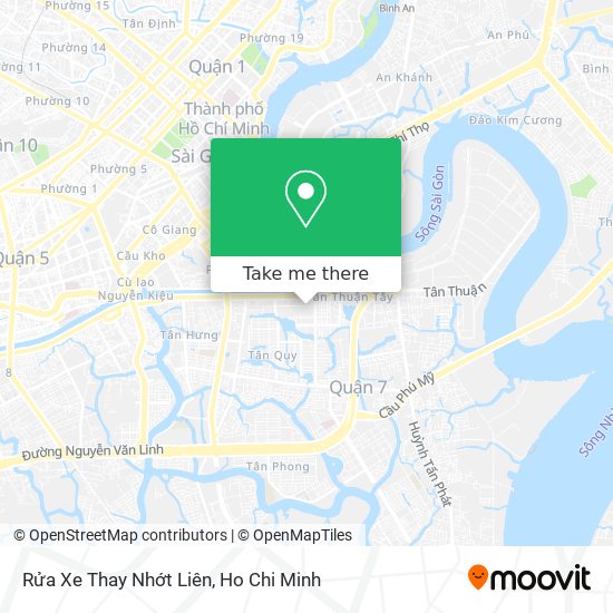 Rửa Xe Thay Nhớt Liên map