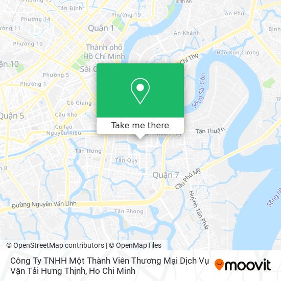 Công Ty TNHH Một Thành Viên Thương Mại Dịch Vụ Vận Tải Hưng Thịnh map