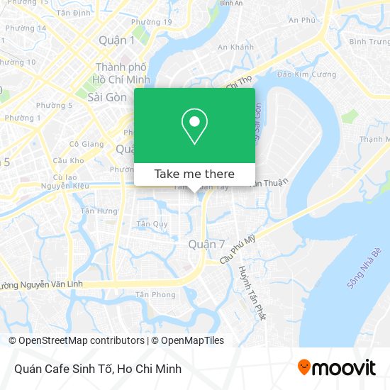 Quán Cafe Sinh Tố map