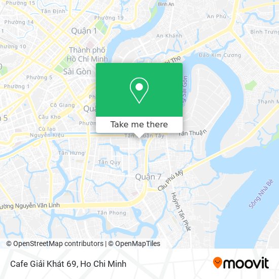 Cafe Giải Khát 69 map