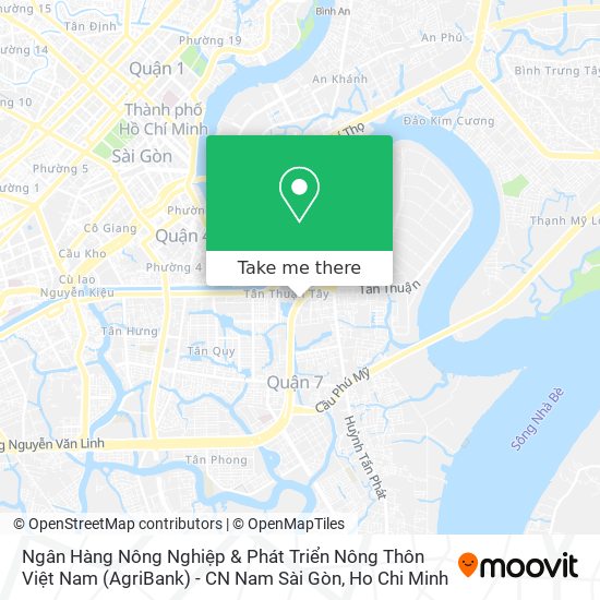 Ngân Hàng Nông Nghiệp & Phát Triển Nông Thôn Việt Nam (AgriBank) - CN Nam Sài Gòn map