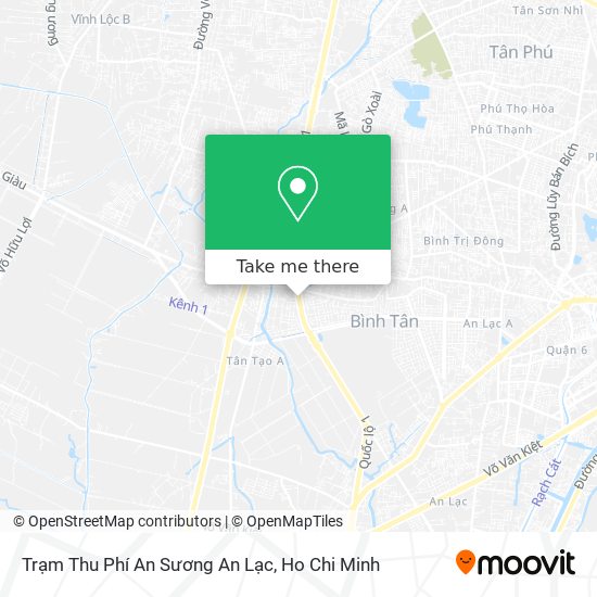 Trạm Thu Phí An Sương An Lạc map