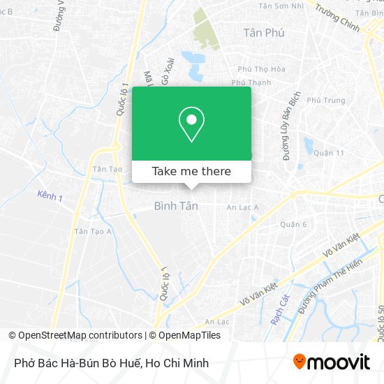 Phở Bác Hà-Bún Bò Huế map