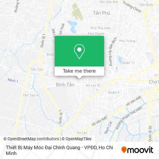 Thiết Bị Máy Móc Đại Chính Quang - VPĐD map
