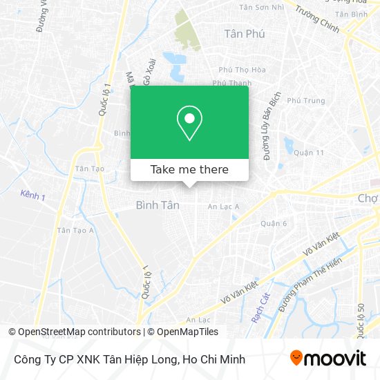 Công Ty CP XNK Tân Hiệp Long map