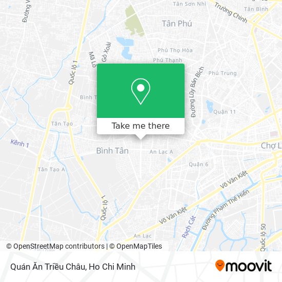 Quán Ăn Triều Châu map