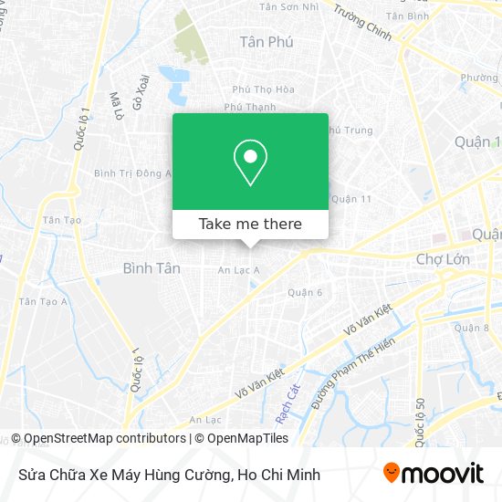 Sửa Chữa Xe Máy Hùng Cường map