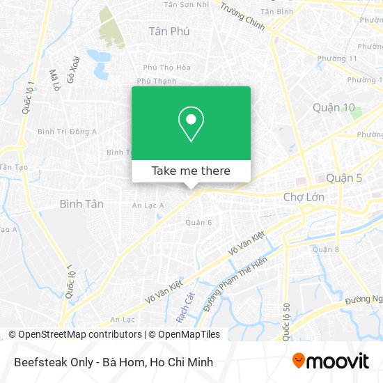 Beefsteak Only - Bà Hom map