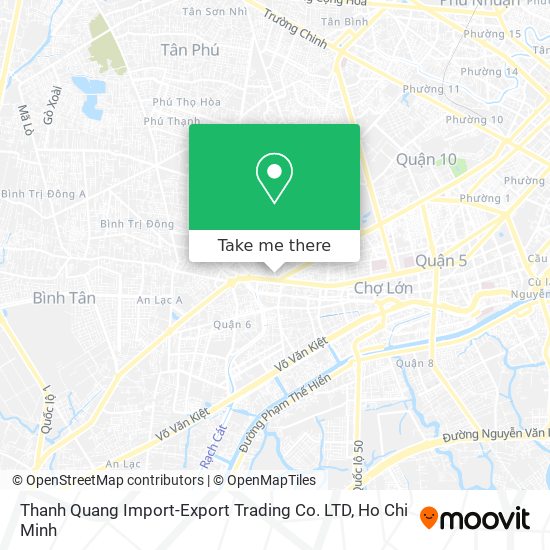 Thanh Quang Import-Export Trading Co. LTD map