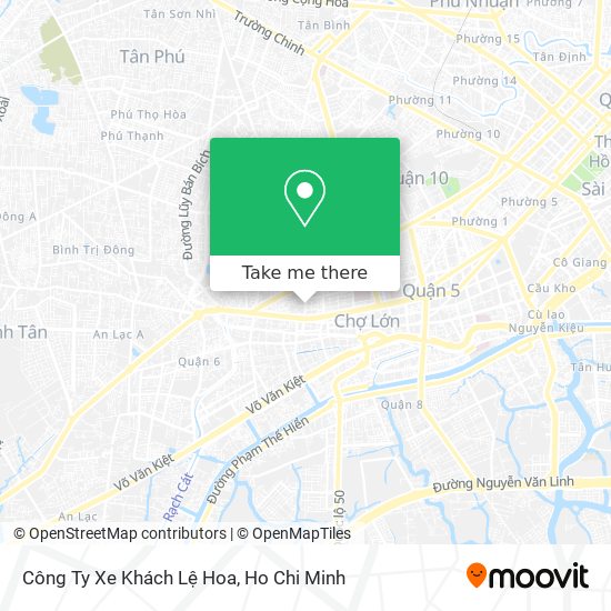 Công Ty Xe Khách Lệ Hoa map
