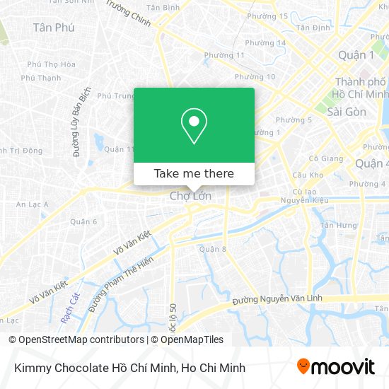 Kimmy Chocolate Hồ Chí Minh map