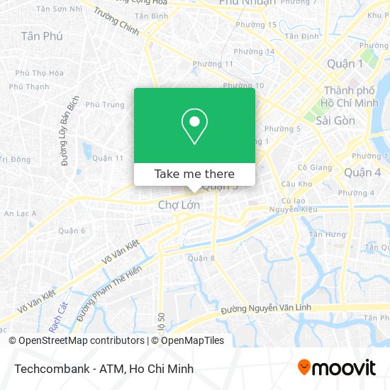 Techcombank - ATM map